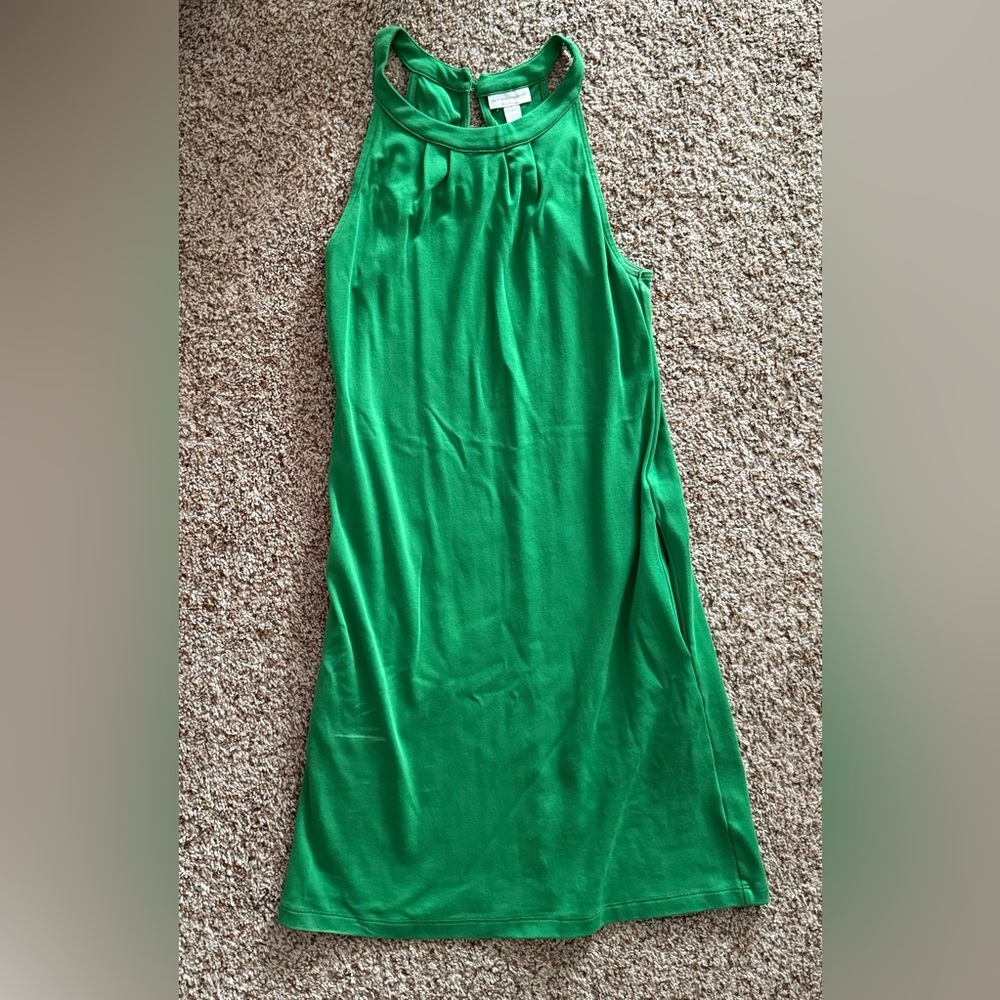 New York & Company Vibrant Green Above the Knee Dress